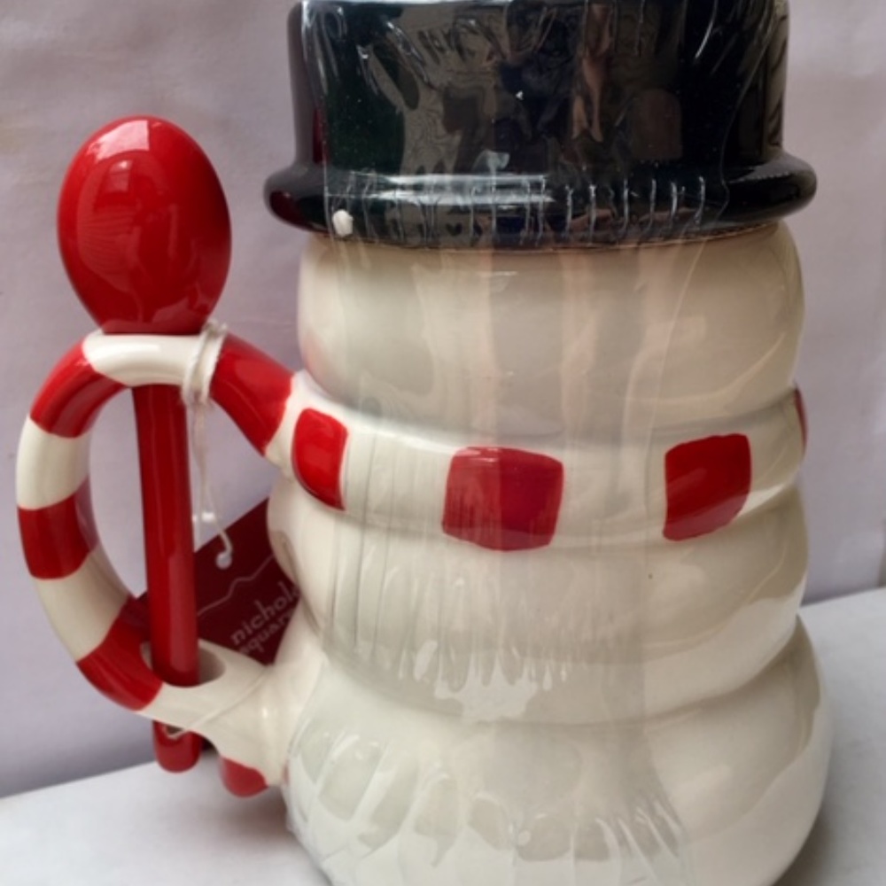 st Nicholas square Snowman Mug w/Lid and Spoon - Picture 4 of 6